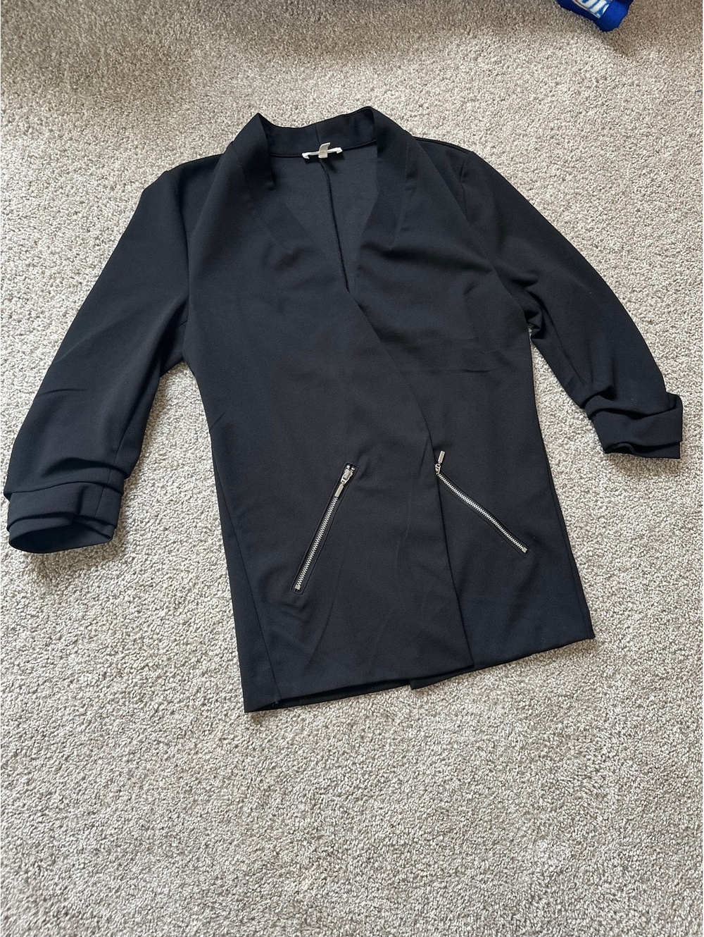 Maurices black open front blazer